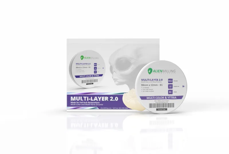Zirconia Disc 98mm (Multilayer)